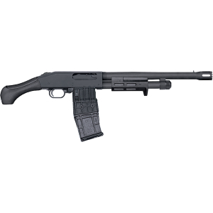 Mossberg 50217 590M Breacher 12 Gauge Pump 2.75" 10+1 14.38" Matte Blued Heavy Walled Barrel, M-LOK Forend, Matte Blued Drilled & Tapped Receiver, Black Birdshead Grip