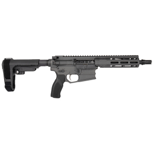 Cobalt Kinetics CKPROLITE30075CHARCOAL Pro Light  300 Blackout 7.50" Black Melonite Barrel, Charcoal Aluminum Picatinny Rail Receiver, Polymer SB Tactical SBA3 Brace, Black Polymer Grip