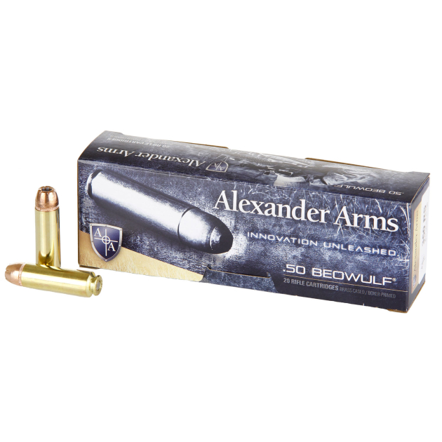 Alexander Arms AB350XTPBOX XTP  50Beowulf 350gr Hornady XTP Hollow Point 20 Per Box/10 Case