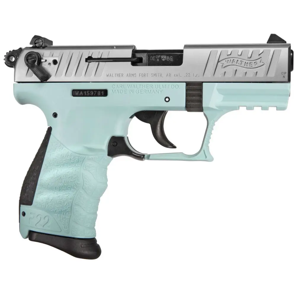 WALTHER P22Q 22LR PISTOL 3.42" ANGEL BLUE 2-10RD