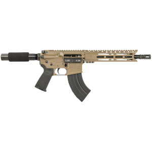 Diamondback DB1915O061 DB15  7.62x39mm 28+1 10", FDE, Carbon Lower, 9" M-LOK Handguard, Black Padded Buffer Tube/Magpul Grip