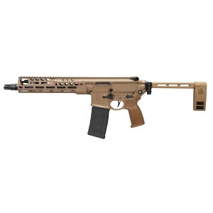 SIG SAUER MCX 5.56 PISTOL 11.5" PISTOL FDE CERAKOTE, FOLDING PCB, 1-30RD MAG