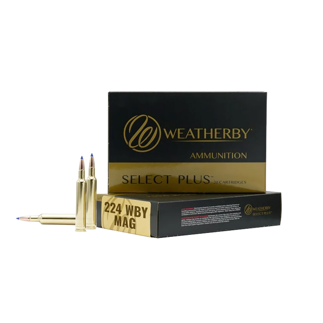Weatherby R224805FBT   224WthbyMag 80.5gr 20 Per Box/10 Case