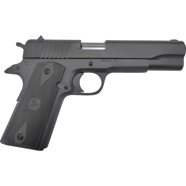 Rock Island 56867 GI  Sports South Exclusive Full Size Frame 10mm Auto 8+1 5" Black Bull Barrel, Black Parkerized Serrated Steel Slide, Black Parkerized Steel Frame w/Beavertail, Black Rubber Grip