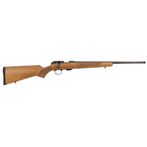 CZ-USA 02396 CZ 457 American 22 LR 5+1 20" Black Nitride Steel Threaded Barrel, AAAA Maple Wood Stock