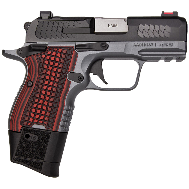 Kimber Mfg.,inc 3600003 CDS9  9mm 15rd 3.18" Black KimPro II Optic Ready Stainless Steel Slide Gray KimPro II G10 Grip