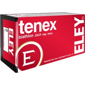 ELEY TENEX BIATHLON 22LR 40GR - FLAT NOSE 50RD 100BX/CS - Image 2