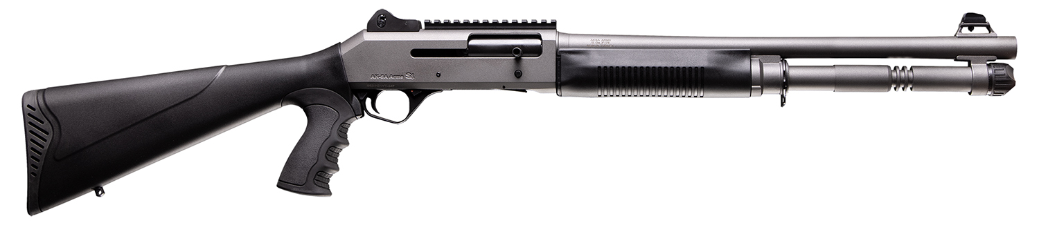 Four Peaks Imports 12059 AKSA Arms S4 12 Gauge 3" 5+1 18.50" Chrome Plated 7075-T6 Aluminum Receiver