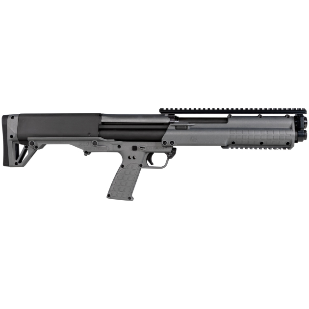 Kel-Tec KSGGY KSG  Sports South Exclusive 12 Gauge 14+1 3" 18.50" Barrel, Exclusive Tactical Gray Fixed Bullpup Stock, Includes Picatinny Rails