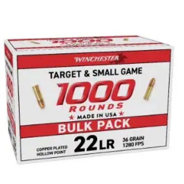 WINCHESTER 22LR 36GR CPHP 1000RD/BX 2BX/CASE