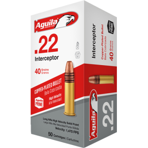 AGUILA INTERCEPTOR 22LR 40GR - LEAD-RN 1000RD CASE LOT