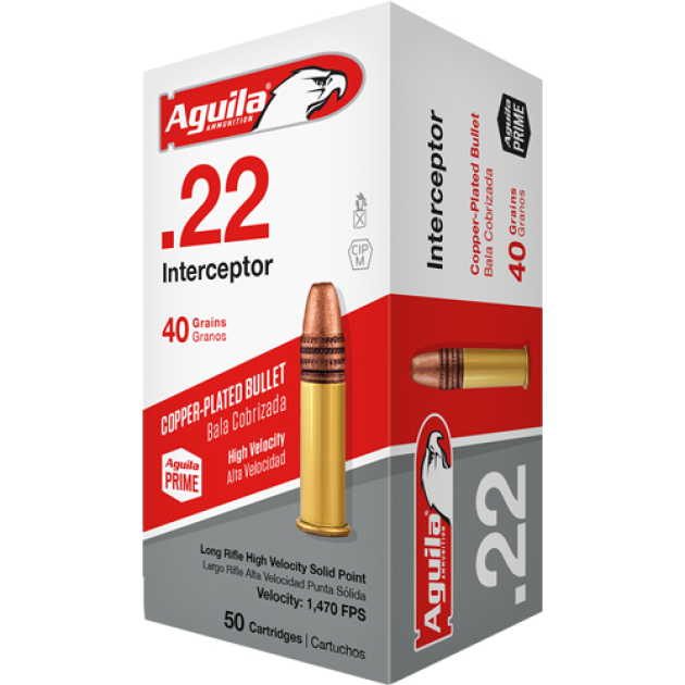 AGUILA INTERCEPTOR 22LR 40GR - LEAD-RN 1000RD CASE LOT