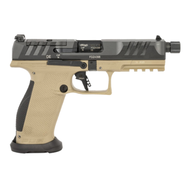 WALTHER PDP PRO SD COMPACT 9MM 4.6" TB FDE 2-18RD MAGS