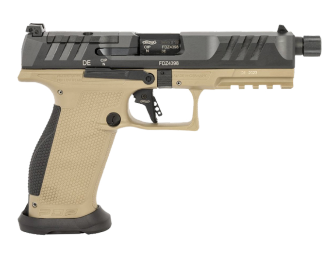 WALTHER PDP PRO SD COMPACT 9MM 4.6" TB FDE 2-18RD MAGS