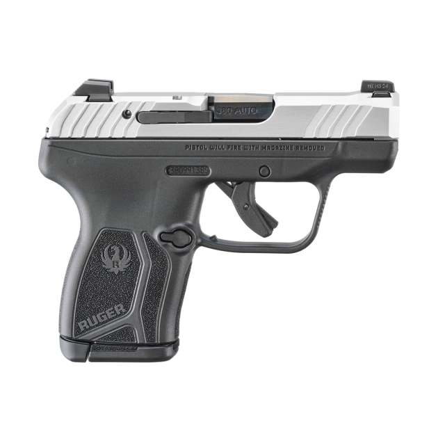 RUGER LCP MAX M.S. 380ACP 2.8" BBL, STAINLESS/BLACK 1-10RD MAG