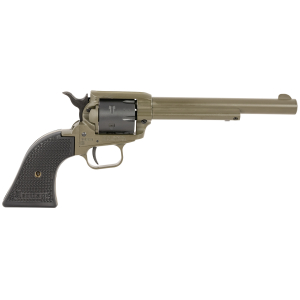 Heritage Mfg RR22T6 Rough Rider  22 LR 6 Shot 5.50" OD Green Cerakote Barrel, OD Green Cerakote w/Black Accents Frame, Black Cerakote Cylinder, Black Star Polymer Grips