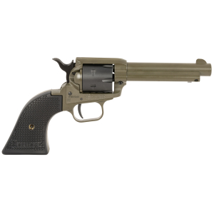 Heritage Mfg RR22T4 Rough Rider  22 LR 6 Shot 4.75" OD Green Cerakote Barrel, OD Green Cerakote w/Black Accents Frame, Black Cerakote Cylinder, Black Star Polymer Grips