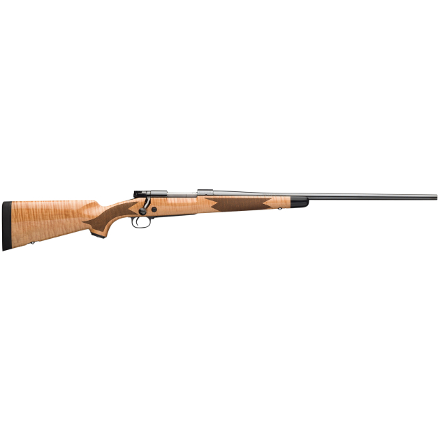 Winchester Repeating Arms 535218220 Model 70 Super Grade 308 Win Caliber with 5+1 Capacity, 22" Barrel, High Polished Blued Metal Finish & Gloss AAA Maple Stock Right Hand (Full Size)