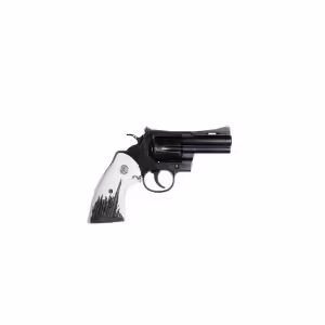 COLT PYTHON 357MAG REVOLVER 3" DEEP ENGRAVED, STAG GRIPS, 1 OF 200