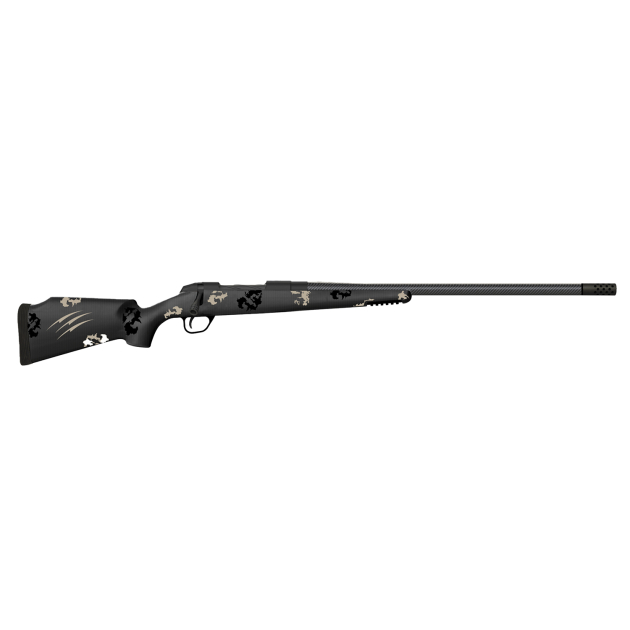 Fierce Firearms FCTRG6MMCM24BBO CT Rage  6mm Creedmoor 4+1 24" Carbon Fiber C3 Carbon Fiber Barrel Black Cerakote Titanium Blackout Camo Fixed Fierce Tech C3 Stock Right Hand