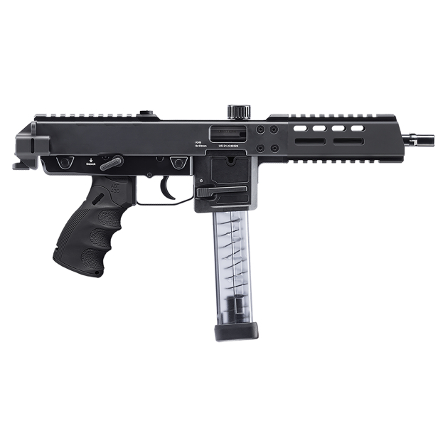 B&T Firearms BT-440000-C-US KH9 Covert 9mm Luger 30+1 6" Black Barrel, Black Cerakote Aluminum/Polymer Picatinny Rail Receiver, Black Finger Grooved Grip, Ambidextrous