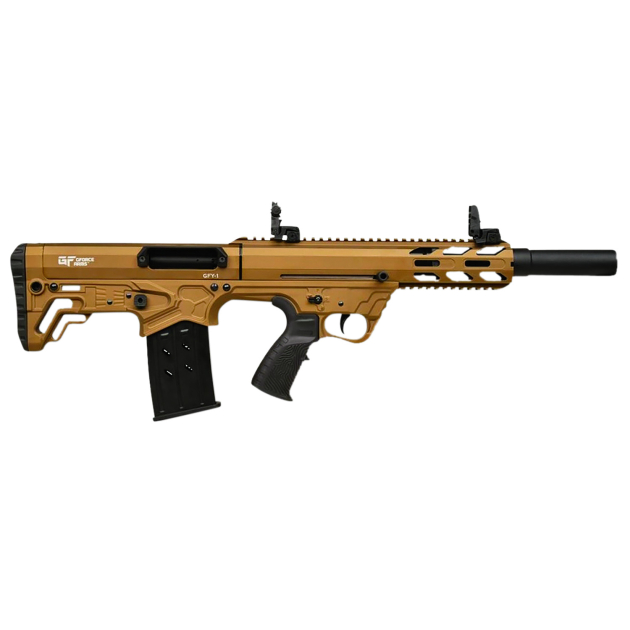 Gforce Arms GFY1BRNZ GFY-1 USA 12 Gauge Semi-Auto 3" 5+1 18.50" Black Threaded Barrel, Bronze Cerakote Aluminum Receiver w/Picatinny Rail, Bronze Bullpup Polymer Stock, Polymer Grip