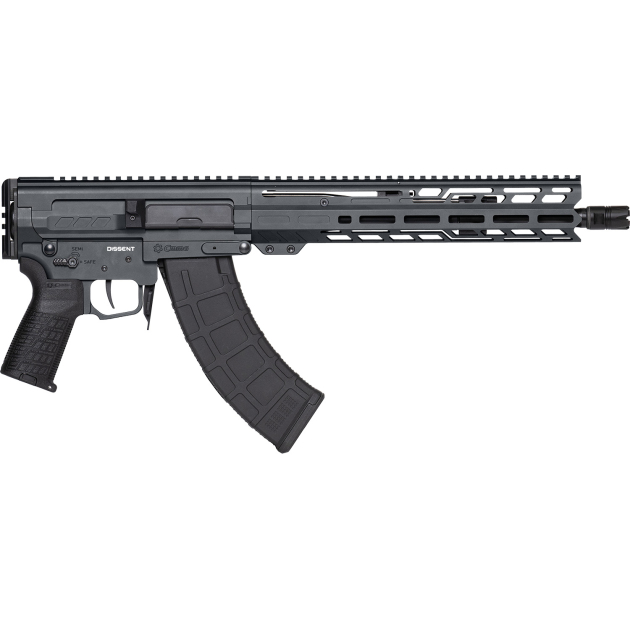 CMMG 86A8E0BSG Dissent MK47 7.62x39mm 30+1 12.50" Black Nitride Threaded Barrel, M-LOK Handguards, Sniper Gray Cerakote Aluminum Picatinny Rail Receiver