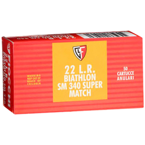 Fiocchi 22SM340 Exacta Super Match 22LR 40gr Round Nose 50 Per Box/100 Case