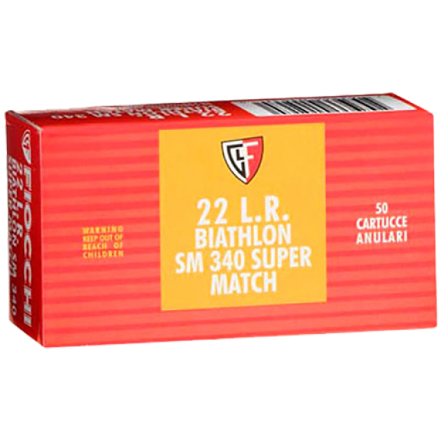 Fiocchi 22SM340 Exacta Super Match 22LR 40gr Round Nose 50 Per Box/100 Case