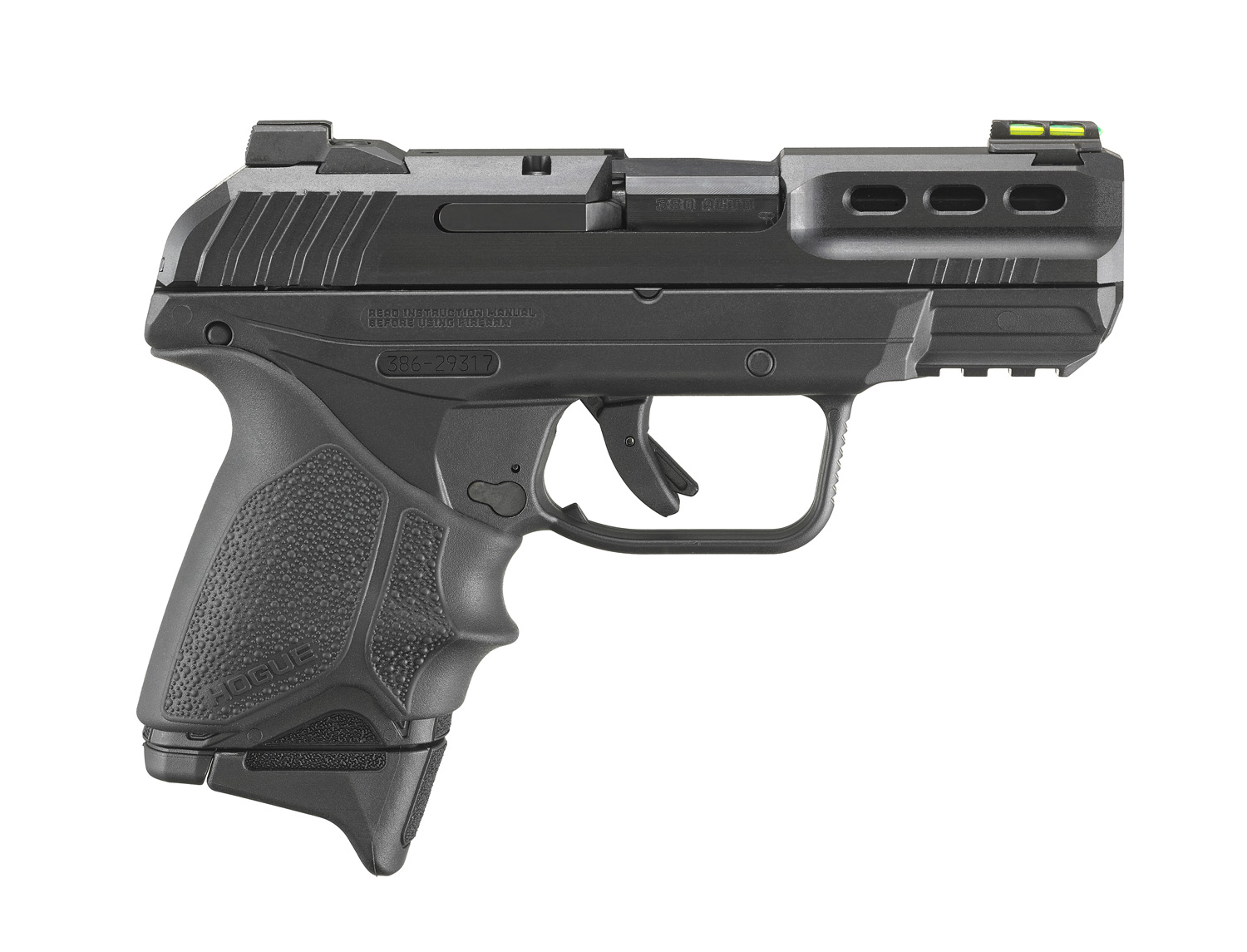 RUGER SECURITY 380 W/ HOGUE GRIP SLEEVE PSTL BLACK 10RD