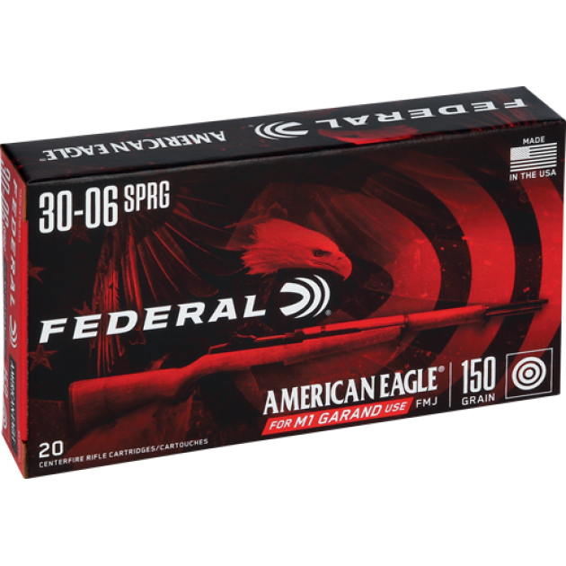 FEDERAL AE M1 GARAND 30-06 - 150GR FMJ 20RD 10BX/CS