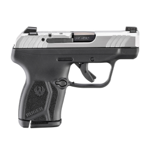 RUGER LCP MAX 380ACP 2.8" BBL, STAINLESS/BLACK LOADED CHAMBER INDICATOR 1-10RD MAG