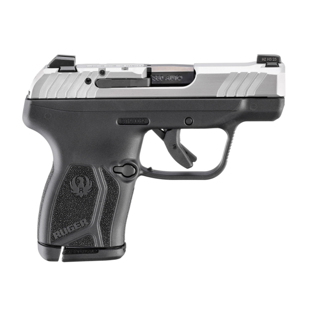 RUGER LCP MAX 380ACP 2.8" BBL, STAINLESS/BLACK LOADED CHAMBER INDICATOR 1-10RD MAG