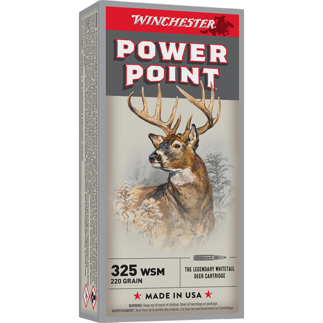 Winchester Ammo X325WSM Power-Point  325WSM 220gr 20 Per Box/10 Case