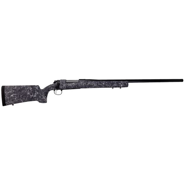 Remington Firearms (New) R84170 700 Long Range Full Size 6.5 Creedmoor 4+1 26" Matte Black Heavy Threaded Barrel, Drilled & Tapped Steel Receiver, Grey w/Black & White Web HS Precision Synthetic Stock