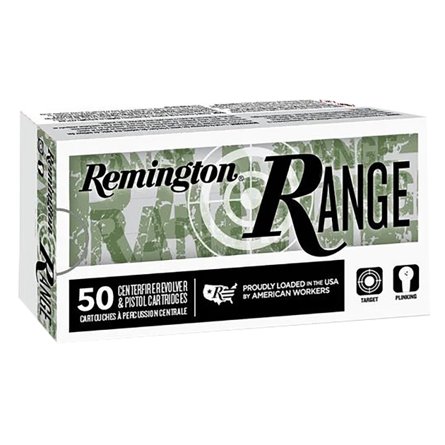 Remington Ammunition R27781 Range  40S&W 180gr Full Metal Jacket 50 Per Box/20 Case