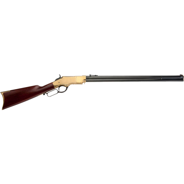 CIMARRON HENRY CIVILIAN 44/40 - 24" BRASS FRAME/BLUED WALNUT