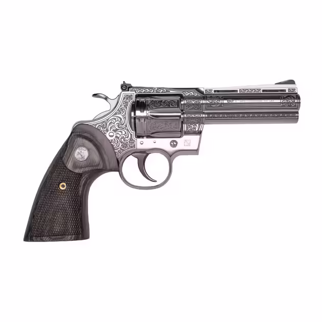 COLT PYTHON RENAISSANCE 357MAG 4.25" REVOLVER STS ENGRAVED WALNUT GRIP