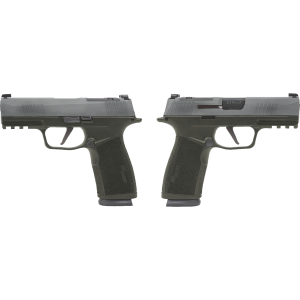 SIG SAUER P365 X-MACRO 9MM PSTL 3.7" CRUSHED SILVER BATTLEWORN 2-17RD MAGAZINES