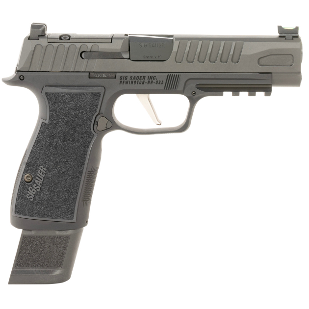 Sig Sauer 365AXGF9BFO P365 Fuse Compact Frame 9mm Luger 17+1 4.30" Black Carbon Steel Barrel, Black Nitron Optic Ready/Serrated Stainless Steel & Frame w/Beavertail & Picatinny Rail, Black AXG Grip