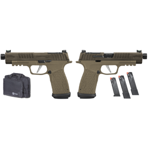 SIG SAUER P365 FUSE TACTICAL 9MM 4.3" THREADED BBL, TWO TONE TAN O.R. 1-17RD, 2-21RD