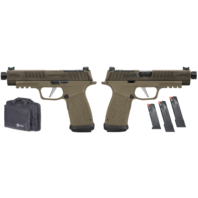 SIG SAUER P365 FUSE TACTICAL 9MM 4.3" THREADED BBL, TWO TONE TAN O.R. 1-17RD, 2-21RD