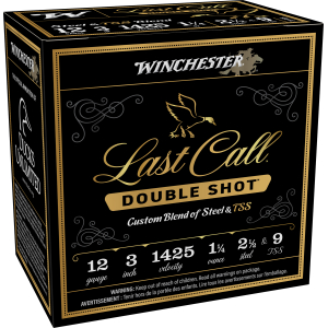 Winchester Ammo LCDS1239 Last Call Double Shot 12Gauge 3" 1 1/4oz 2.5/9TSS Shot 25 Per Box/10 Case