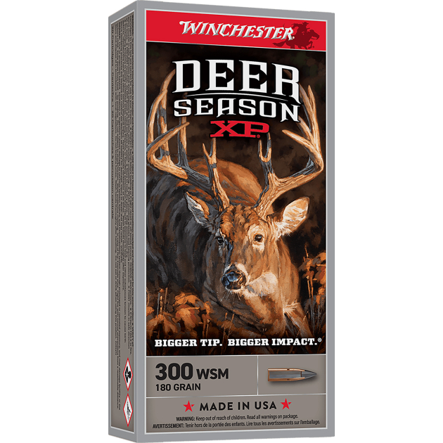 Winchester Ammo X300SDS2 Deer Season XP  300WSM 180gr 20 Per Box/10 Case