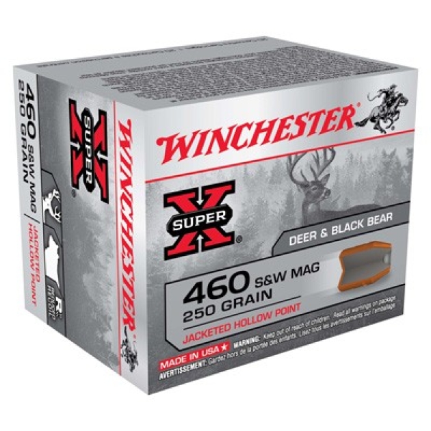 WINCHESTER SUPER-X 460 SW MAG - 250GR JHP 20RD 10BX/CS
