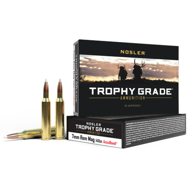 NOSLER TROPHY GRADE 7MM REM - MAG 140GR ACCUBOND 20RD 10BX/C