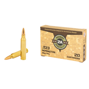 PATRIOT SPORTS LLC P223055F   223Rem 55gr Full Metal Jacket 20 Per Box/50 Case