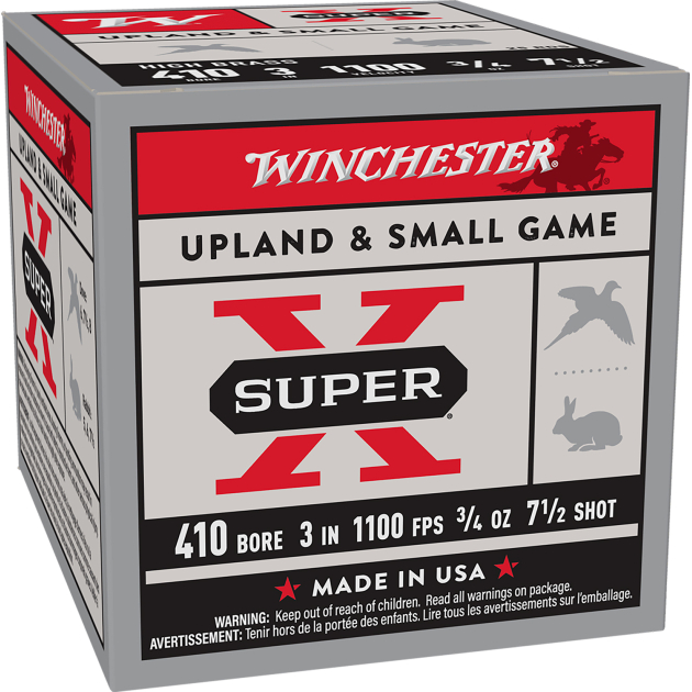 Winchester Ammo X413H7 Super X Heavy Game Load High Brass 410Gauge 3" 3/4oz 7.5Shot 25 Per Box/10 Case