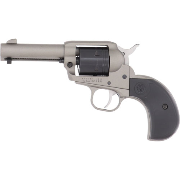RUGER WRANGLER 22LR 3.75" - FS 6-SH SILVER BIRDSHEAD GRIP