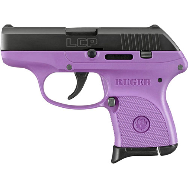 RUGER LCP 380ACP 6-SHOT FS - BLUED/PURPLE POLYMER (TALO)